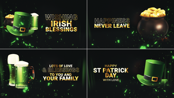 Videohive St.Patrick's Day Greetings // St.Patrick's Day Openers template preview