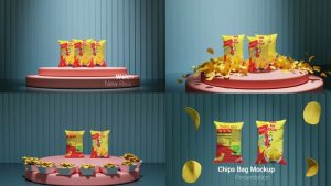 Videohive Chips Bag Mockup Promo Product Promo template preview