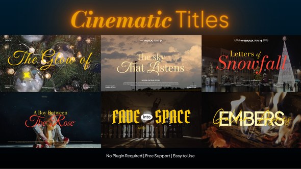 Videohive Movie Title Cinematic Titles template preview
