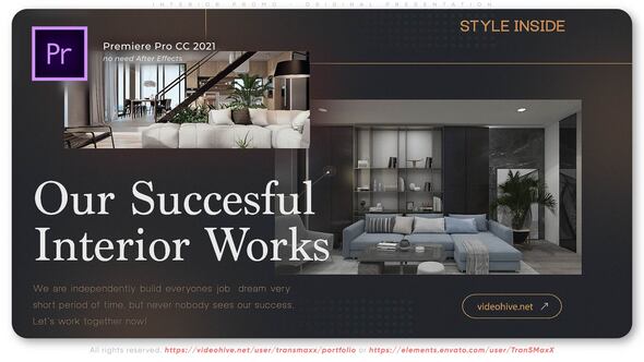Interior Promo Original Presentation Premiere Pro template preview