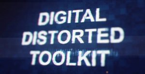 Digital Distorted Toolkit Video Displays template preview