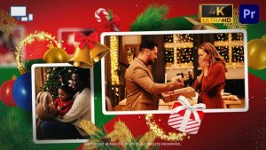 Christmas Fast Photo Opener- Premiere Pro Premiere Pro template preview