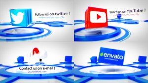 Social connections Video Displays template preview