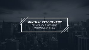 Videohive Minimal Modern Typography Titles template preview