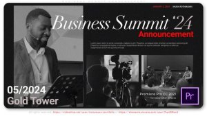 Business Summit Announcement Premiere Pro template preview