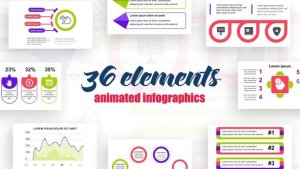 Infographics Vol.5 Video Displays template preview