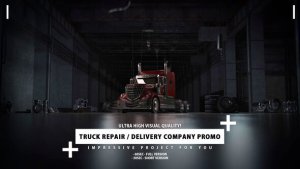 Videohive Delivery Company and Truck Repair Promo Product Promo template preview