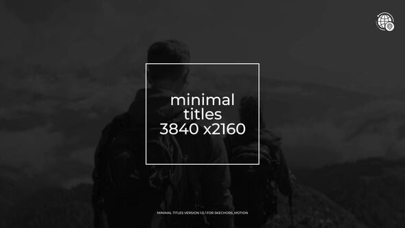 Videohive Minimal Titles | After Effects 44577388 Titles template preview