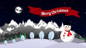 Christmas Greetings Video Displays template preview