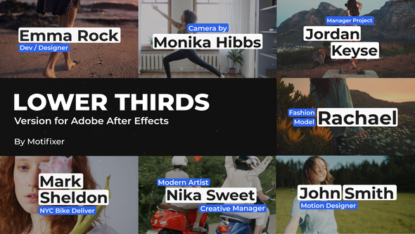 Videohive Modern Lower Thirds 55226452 Elements template preview