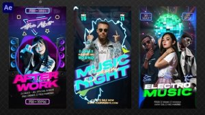 Videohive Night Club Party Reels Openers template preview
