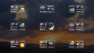 Videohive Glass Weather Titles | After Effects Titles template preview