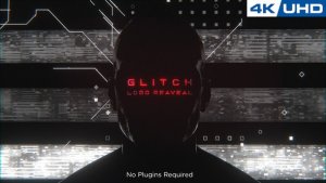 Videohive Glitchy Human Logo Reveal Logo Stings template preview