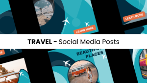 Videohive Travel - Social Media Posts Elements template preview