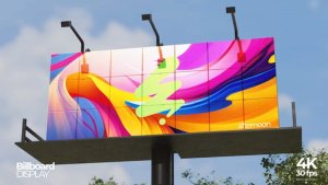 Videohive Outdoor Billboard Mockup Video Displays template preview