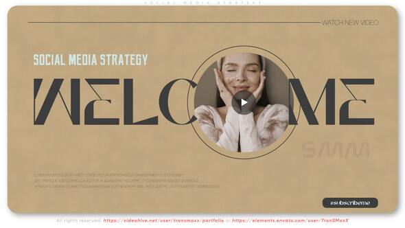 Videohive Social Media Strategy Openers template preview