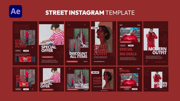 Videohive Urban Street Instagram Template Product Promo template preview