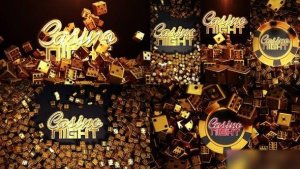 Videohive Gold Dices Casino Instagram Stories Openers template preview