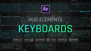 Videohive HUD Elements Keyboards Elements template preview