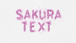 Videohive Animated Sakura Flower Petal Typeface Elegant Pink Cherry Blossom Letters Titles template preview