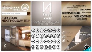 Hotel Video Bundle Pack Video Displays template preview