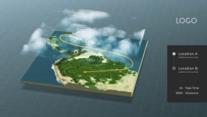 Videohive World Map Connector Elements template preview