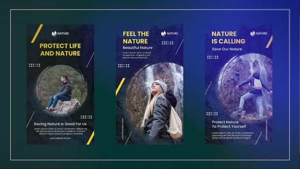 Videohive Collection for nature stories Video Displays template preview