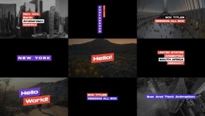 Videohive Box Titles 1.0 | AE Titles template preview