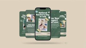 Videohive World Teacher Day Instagram Facebook Story Openers template preview