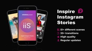 Inspire Instagram Stories V2 Video Displays template preview