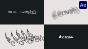 Videohive Grid Glitch Logo for After Effects Logo Stings template preview