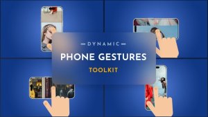 Videohive Dynamic Phone Gestures Toolkit Product Promo template preview