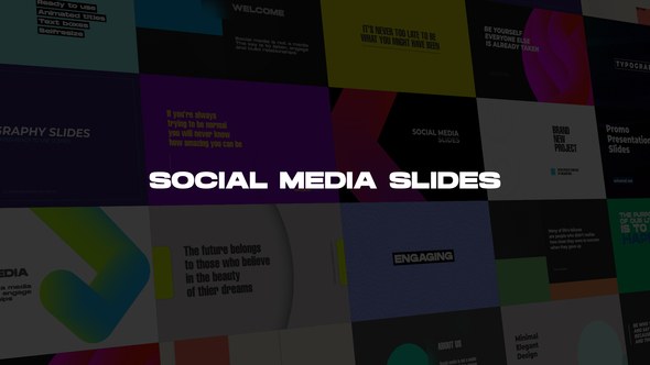 Videohive Social Media Slides Titles template preview
