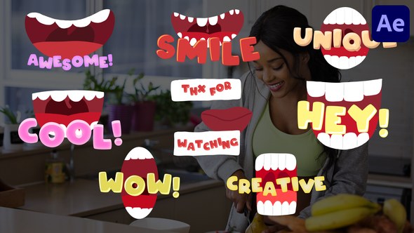 Videohive Mouth Titles | After Effects Titles template preview
