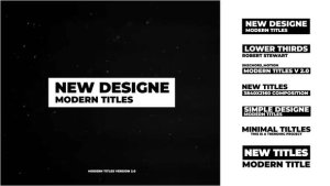Videohive Modern Titles | After Effects 44577591 Titles template preview