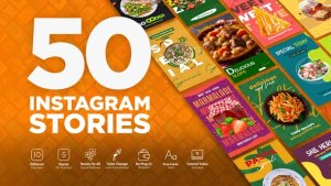 Videohive Food Instagram Stories 44112541 Product Promo template preview