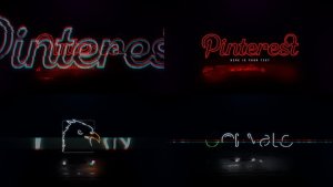 Videohive Neon Glitchy Logo Logo Stings template preview