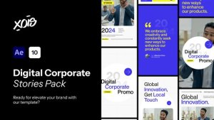 Videohive Digital Corporate Promo Stories Pack Openers template preview