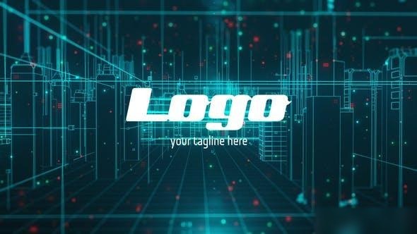 Videohive Digital City Logo Reveal Logo Stings template preview
