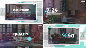 Videohive Furniture Style Promo Openers template preview