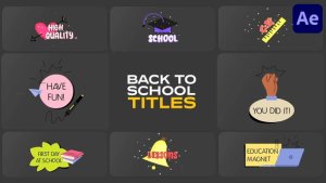 Videohive School Life Titles for After Effects 54630878 Titles template preview