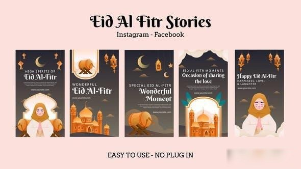 Videohive Eid Al Fitr Stories Ramadan template preview