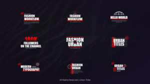 Videohive Urban Titles Titles template preview