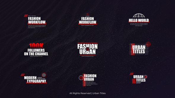 Videohive Urban Titles Titles template preview