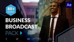 Business Broadcast Package Video Displays template preview