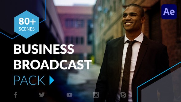 Business Broadcast Package Video Displays template preview
