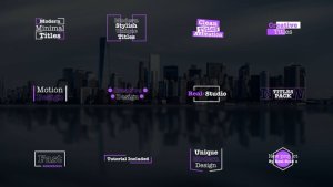 Videohive Modern Titles | AE 47585649 Titles template preview