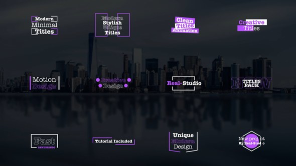 Videohive Modern Titles | AE 47585649 Titles template preview