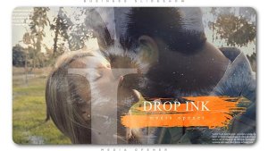 Videohive Ink Drop Romantic Media Opener Openers template preview