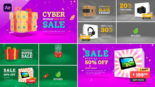 Videohive Product Sale - Gift Box Product Promo template preview
